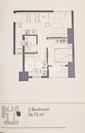 BEST DEAL! Apartemen di Cikarang Selatan, 2 KT, Luas 56m2m² BEST DEAL! Apartemen di Cikarang Selatan, 2 KT, Luas 56m2m²