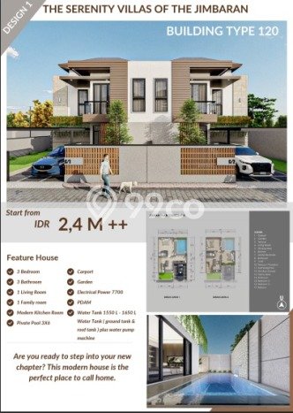 Rumah Minimalis 3 KT di Jimbaran Badung Semi Furnished Rumah Minimalis 3 KT di Jimbaran Badung Semi Furnished