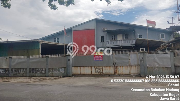 Gudang Disewa di Babakan Madang, Bogor, LT 1282m2 / LB 700m2 Gudang Disewa di Babakan Madang, Bogor, LT 1282m2 / LB 700m2