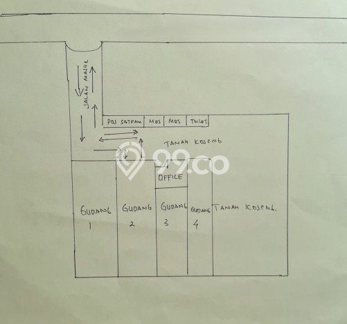 Gudang Kawasan Mijen, Luas 3100m2m², For Rent, Area Komersial, Siap Usaha Gudang Kawasan Mijen, Luas 3100m2m², For Rent, Area Komersial, Siap Usaha