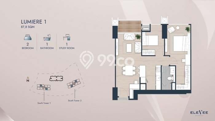 Dijual Apartemen Mewah 2 Bedroom di Tangerang Dekat ke Fasilitas Umum Dijual Apartemen Mewah 2 Bedroom di Tangerang Dekat ke Fasilitas Umum