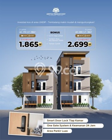 Unit Kost Dijual di Kawasan Tembalang Semarang dengan 11 KT Unit Kost Dijual di Kawasan Tembalang Semarang dengan 11 KT