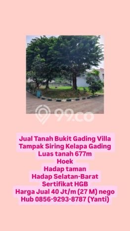 Dijual Tanah di Kelapa Gading Jakarta Utara Luas 677m2 - Dijual Tanah di Kelapa Gading Jakarta Utara Luas 677m2 -
