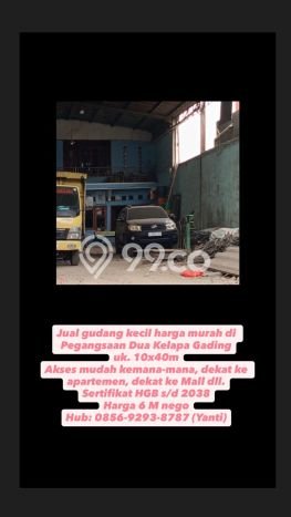 Gudang Dijual di Kawasan Kelapa Gading, Jakarta Utara Harga Kompetitif Gudang Dijual di Kawasan Kelapa Gading, Jakarta Utara Harga Kompetitif