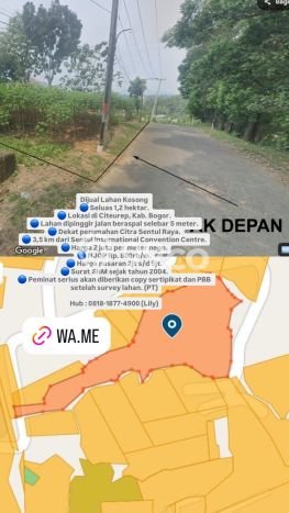 Tanah Kavling di Bogor Barat Dijual dengan Luas 12000m2 Tanah Kavling di Bogor Barat Dijual dengan Luas 12000m2