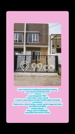 Dijual Cepat Rumah Favorit Siap Huni LB 100m2 di Kelapa Gading, Jakarta Utara Dijual Cepat Rumah Favorit Siap Huni LB 100m2 di Kelapa Gading, Jakarta Utara