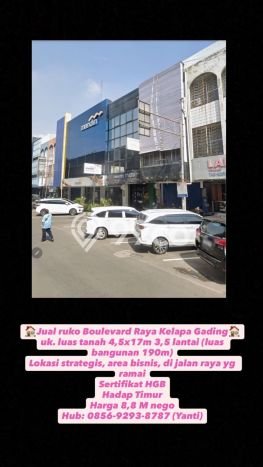 Ruko Bagus LT 76m2 LB 190m2 Dijual di Kelapa Gading Jakarta Utara Ruko Bagus LT 76m2 LB 190m2 Dijual di Kelapa Gading Jakarta Utara
