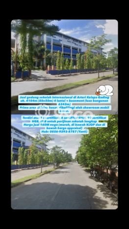 Area Ramai! Komersial Dijual di Kelapa Gading untuk Bisnis Luas Bangunan 6343m2 Area Ramai! Komersial Dijual di Kelapa Gading untuk Bisnis Luas Bangunan 6343m2