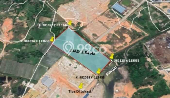 Tanah untuk Dijual di Punggur Batam Luas 35400m2 Tanah untuk Dijual di Punggur Batam Luas 35400m2