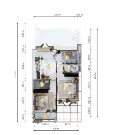 Tersedia Vila di , Luas 119m2m², Akses ke fasilitas Tersedia Vila di , Luas 119m2m², Akses ke fasilitas