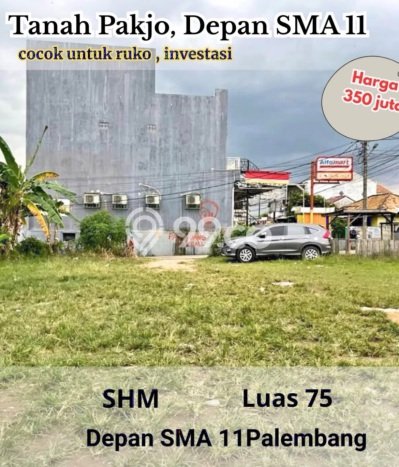 Tanah Komersial Dijual di Ilir Barat I Palembang 75m2 Tanah Komersial Dijual di Ilir Barat I Palembang 75m2