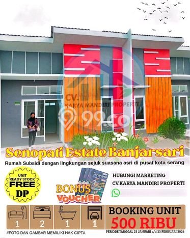 Siap Huni Rumah Minimalis & Modern LB 30m2 di Serang Timur Siap Huni Rumah Minimalis & Modern LB 30m2 di Serang Timur