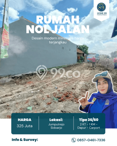 Rumah Sederhana Dijual di Sukodono 2 Kamar dengan Luas Tanah 60m2 Rumah Sederhana Dijual di Sukodono 2 Kamar dengan Luas Tanah 60m2