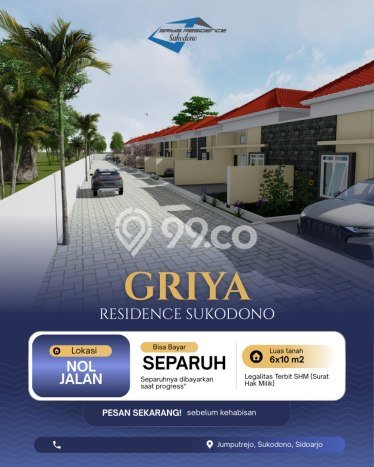 Hunian Terjangkau Dijual Area Sukodono, Sidoarjo Harga Rp.325 Juta Hunian Terjangkau Dijual Area Sukodono, Sidoarjo Harga Rp.325 Juta