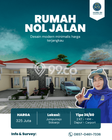 Rumah Sederhana Dijual di Sukodono 2 Kamar dengan Luas Tanah 60m2 Rumah Sederhana Dijual di Sukodono 2 Kamar dengan Luas Tanah 60m2