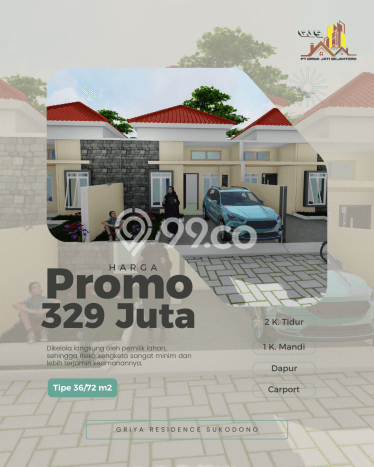 Rumah Minimalis Dijual Lokasi Sukodono 2 Kamar dengan LT 72m2 Rumah Minimalis Dijual Lokasi Sukodono 2 Kamar dengan LT 72m2