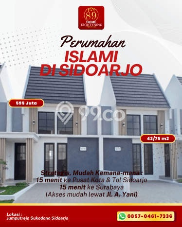 Hunian Cantik Modern Lb 43m2 di Sukodono, Sidoarjo Hunian Cantik Modern Lb 43m2 di Sukodono, Sidoarjo