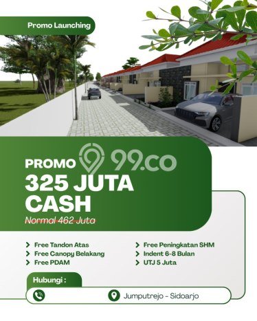 Rumah Minimalis Dijual Lokasi Sidoarjo 2 Kamar dengan LT 60m2 Rumah Minimalis Dijual Lokasi Sidoarjo 2 Kamar dengan LT 60m2