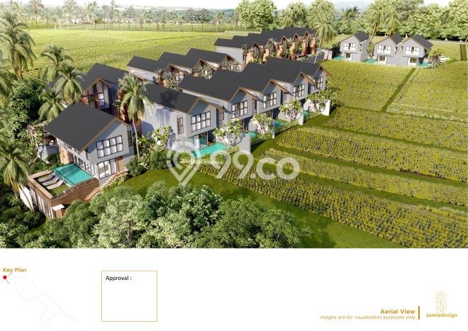 Vila di Ubud, Area 199m2m², Kawasan Asri untuk tempat tinggal Vila di Ubud, Area 199m2m², Kawasan Asri untuk tempat tinggal