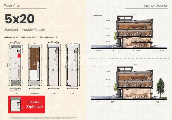 Dijual! Ruko di Gading Serpong Tangerang LT 100m2 / LB 282m2 Kawasan Bisnis Dijual! Ruko di Gading Serpong Tangerang LT 100m2 / LB 282m2 Kawasan Bisnis
