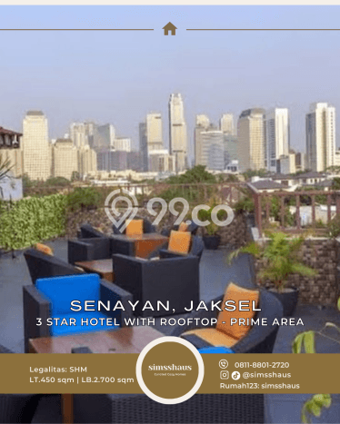 Dijual Hotel Kawasan , Luas 2700m2m², Area Komersial Dijual Hotel Kawasan , Luas 2700m2m², Area Komersial