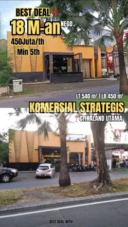 Komersial Bagus Dijual LB 450m2 Lokasi Strategis Surabaya Area Cocok untuk Bisnis Komersial Bagus Dijual LB 450m2 Lokasi Strategis Surabaya Area Cocok untuk Bisnis
