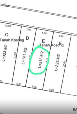 Lahan Dijual Lokasi Denpasar Barat, Denpasar dengan Luas Tanah 215m2 dan Status SHM Lahan Dijual Lokasi Denpasar Barat, Denpasar dengan Luas Tanah 215m2 dan Status SHM