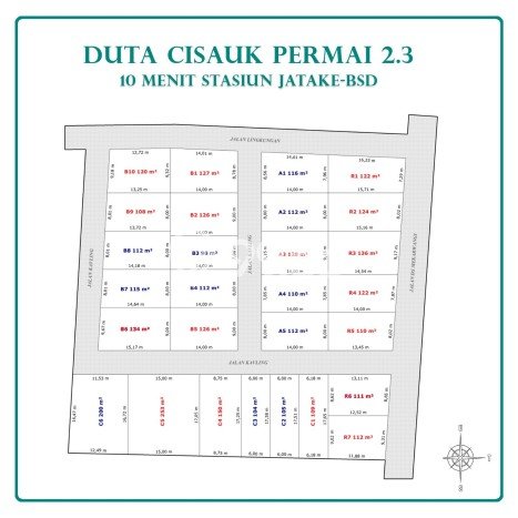 Tanah untuk Dijual di Cisauk Tangerang Luas 98m2 Tanah untuk Dijual di Cisauk Tangerang Luas 98m2