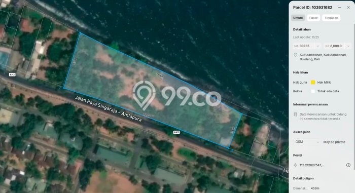 Lahan untuk Dijual Lokasi Buleleng, Buleleng Luas 8600m2 - Lahan untuk Dijual Lokasi Buleleng, Buleleng Luas 8600m2 -