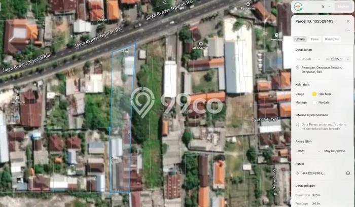 Tanah Dijual di Denpasar Seluas 2852m2 Strategis Tanah Dijual di Denpasar Seluas 2852m2 Strategis