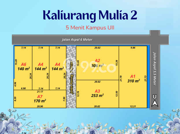 Tanah Dijual Area Strategis di Sleman Yogyakarta 136m2 Tanah Dijual Area Strategis di Sleman Yogyakarta 136m2