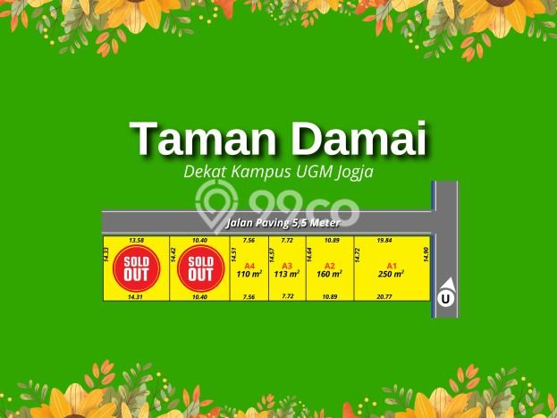 Tanah Kosong Dijual di Sleman dengan Area 113m2 Tanah Kosong Dijual di Sleman dengan Area 113m2
