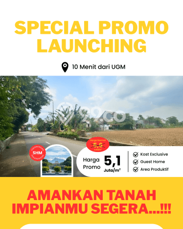 Lahan Dijual Lokasi Depok, Sleman dengan Luas Tanah 300m2 dan Status - Lahan Dijual Lokasi Depok, Sleman dengan Luas Tanah 300m2 dan Status -