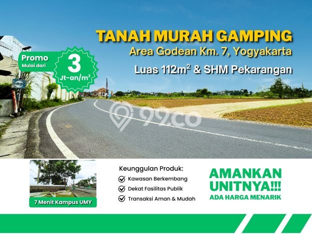 Tanah Komersial Dijual di Sleman Yogyakarta 150m2 Tanah Komersial Dijual di Sleman Yogyakarta 150m2