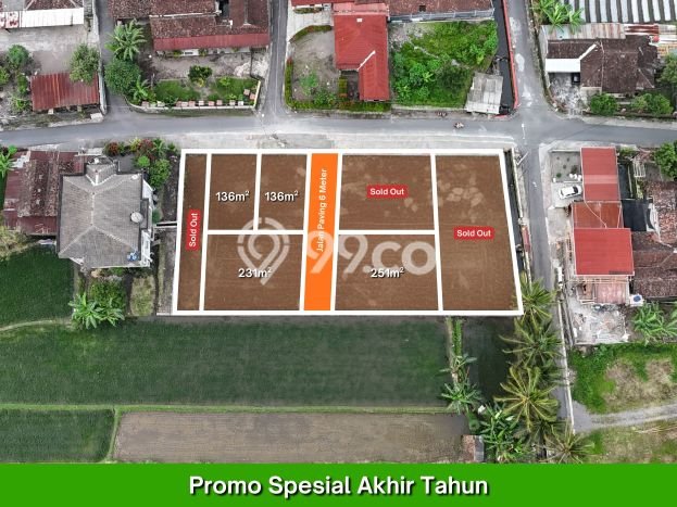 Tanah Dijual Area Strategis di Sleman Yogyakarta 136m2 Tanah Dijual Area Strategis di Sleman Yogyakarta 136m2
