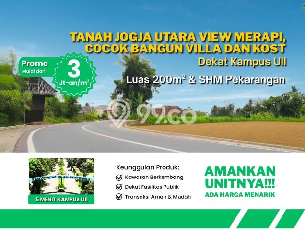 Kavling Tanah di Ngaglik Dijual Luas 176m2 Legalitas SHM Kavling Tanah di Ngaglik Dijual Luas 176m2 Legalitas SHM
