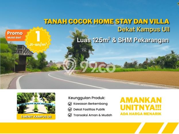 Lahan Kosong Dijual di Sleman dengan Area 176m2 Lahan Kosong Dijual di Sleman dengan Area 176m2