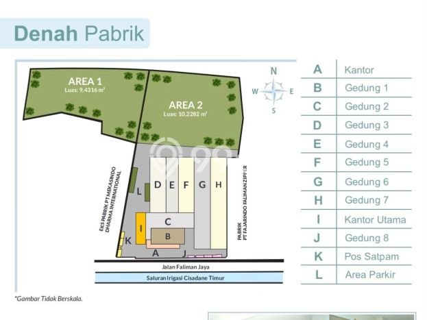 Unit Pabrik Dijual di Tangerang LT 43000m2 & LB 13078m2 Unit Pabrik Dijual di Tangerang LT 43000m2 & LB 13078m2
