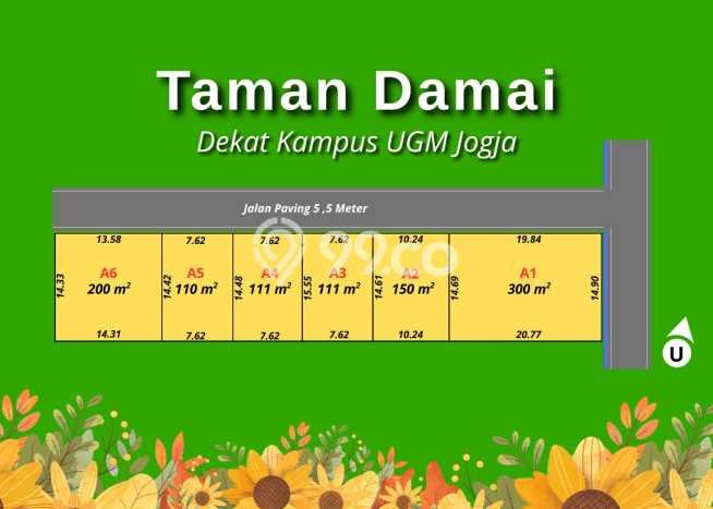 Tanah Kavling untuk Dijual di Sleman Sleman 110m2 Tanah Kavling untuk Dijual di Sleman Sleman 110m2