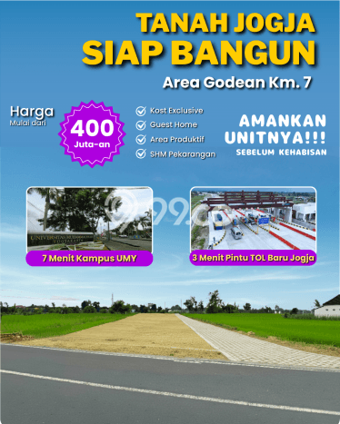 Kavling Tanah Dijual di Godean Sleman Spesifikasi 112m2 Kavling Tanah Dijual di Godean Sleman Spesifikasi 112m2