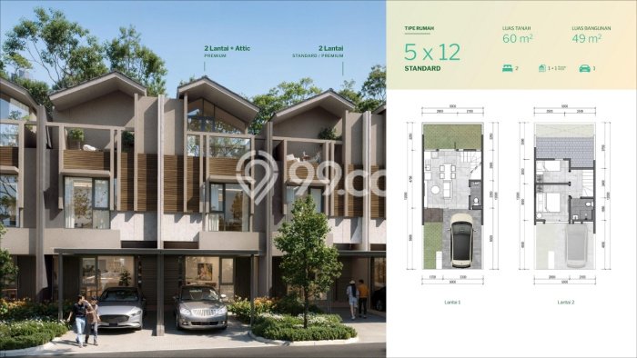 Rumah Minimalis 2 KT LT 60m2 di Gading Serpong Rumah Minimalis 2 KT LT 60m2 di Gading Serpong