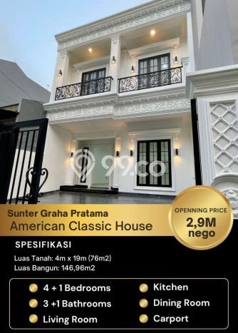 Hunian Elit LB 146m2 Siap Pakai Desain Elegan di Sunter, Jakarta Utara Hunian Elit LB 146m2 Siap Pakai Desain Elegan di Sunter, Jakarta Utara