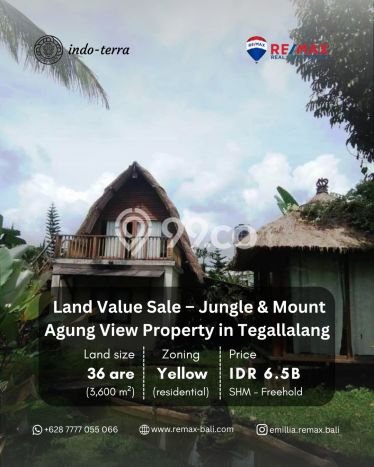 Tanah Dijual Lokasi Tegallalang, Gianyar Luas 3600m2 Legalitas Aman Tanah Dijual Lokasi Tegallalang, Gianyar Luas 3600m2 Legalitas Aman