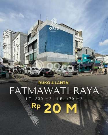 Unit Ruko Dijual di Jakarta Selatan LT 330m2 & LB 470m2 Unit Ruko Dijual di Jakarta Selatan LT 330m2 & LB 470m2