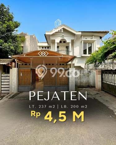 For Sale! Luxury House LT 237m2 Desain Modern di Pejaten For Sale! Luxury House LT 237m2 Desain Modern di Pejaten
