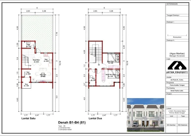 Dijual Cepat Rumah Bagus Siap Huni LB 81m2 di Medan Johor, Medan Dijual Cepat Rumah Bagus Siap Huni LB 81m2 di Medan Johor, Medan