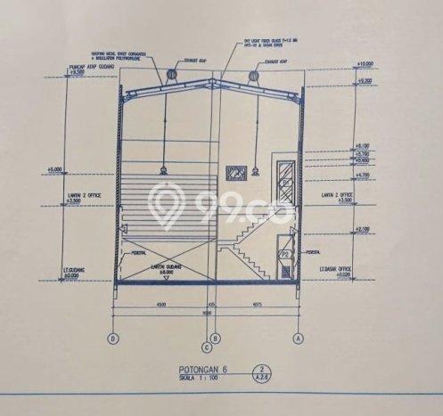 Gudang Komersial Disewakan di Tangerang Tangerang Luas 198m2 Gudang Komersial Disewakan di Tangerang Tangerang Luas 198m2