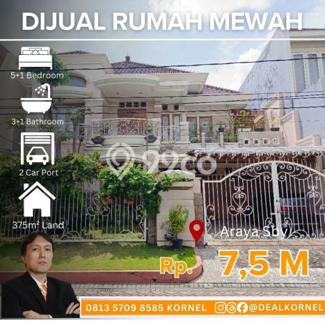 Siap Huni Rumah Mewah 5 Kamar di Sukolilo Dekat ke Mana Pun Siap Huni Rumah Mewah 5 Kamar di Sukolilo Dekat ke Mana Pun