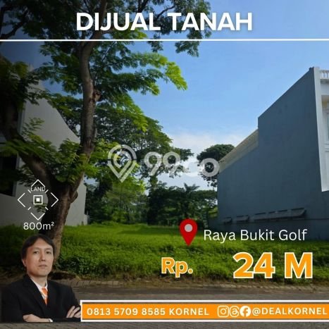 Kavling Tanah untuk Dijual di Citraland, Surabaya, Luas 800m2 Kavling Tanah untuk Dijual di Citraland, Surabaya, Luas 800m2