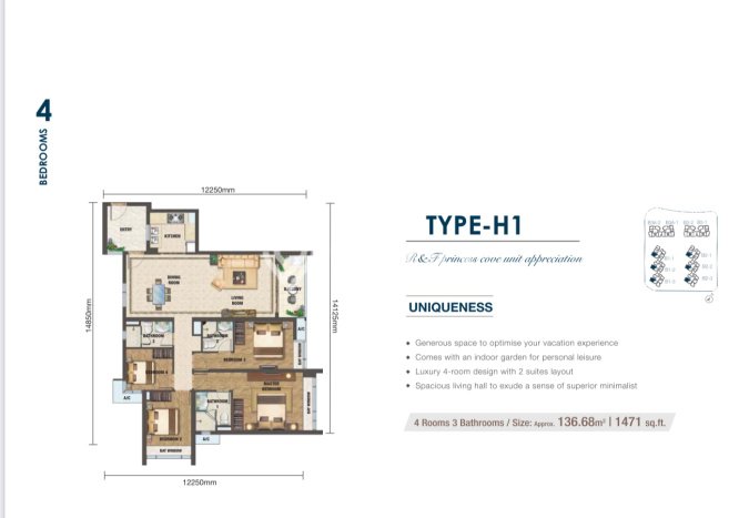 Apartemen Prestisius Dijual di 12 Woodlands Square, Tower 1 Luas 123m2 Apartemen Prestisius Dijual di 12 Woodlands Square, Tower 1 Luas 123m2